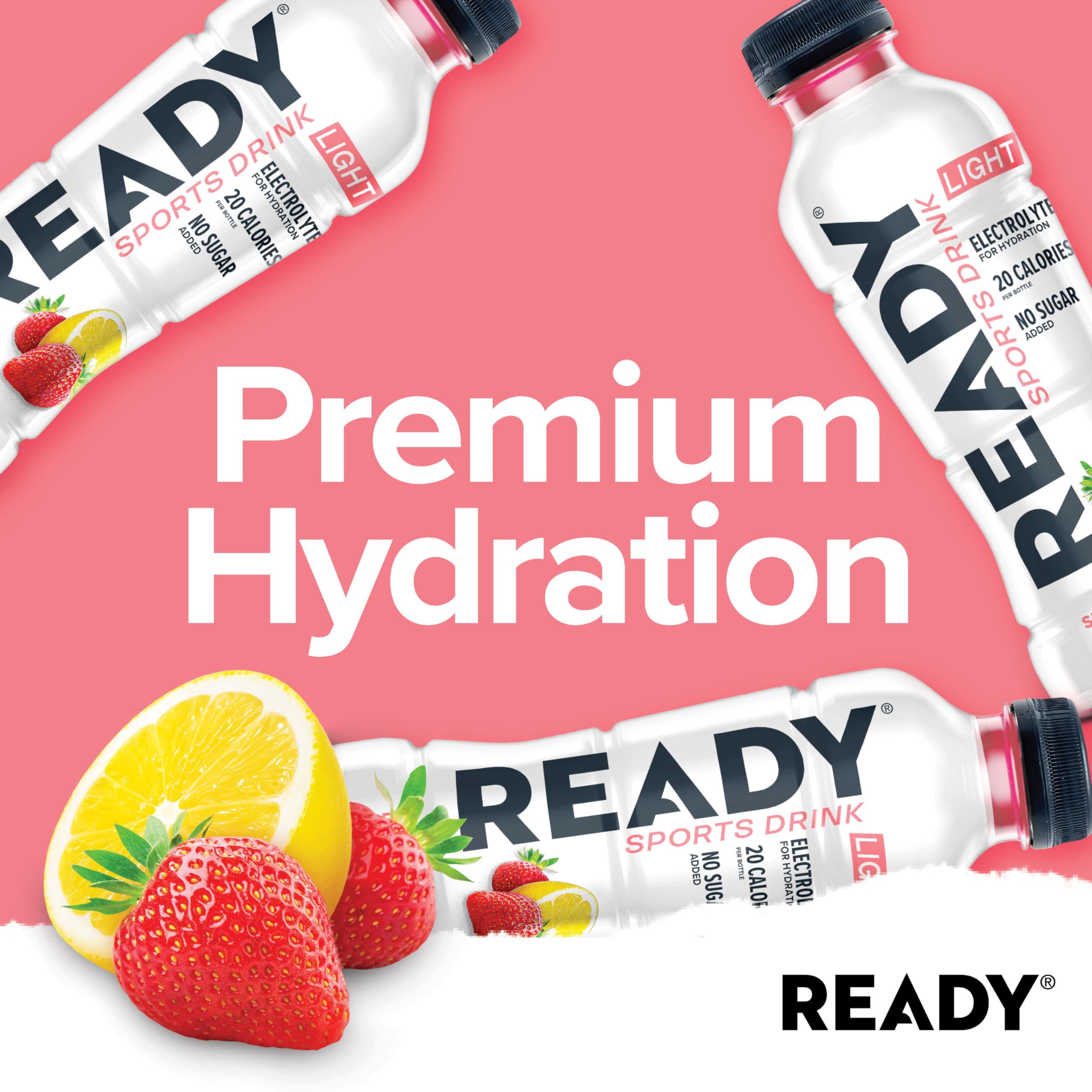 Ready Sports Drink Lite packaging and 12-pack kit