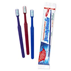 ReadyBrush Prepasted Travel Toothbrush with mint-infused, ultra-soft bonded nylon bristles for kids and adults, box of 144