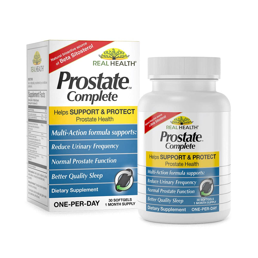 Real Health Prostate Complete 30-count bottle
