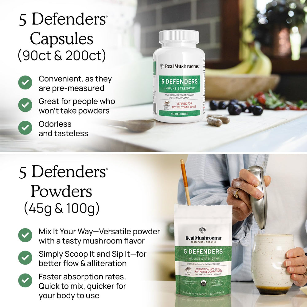 Made in USA manufacturing of Real Mushrooms supplements