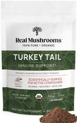 Real Mushrooms Turkey Tail Powder bottle with label