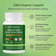 REATIFUL Zafira capsules in a hand showing scale and portion guidance for daily use