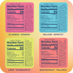 Cosmo flavor can from Recess Zero Proof Mocktails 12-pack