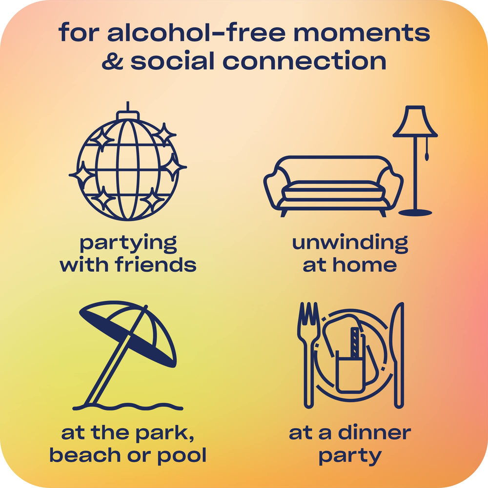 Ingredient panel for Recess Zero Proof Mocktails 12-pack