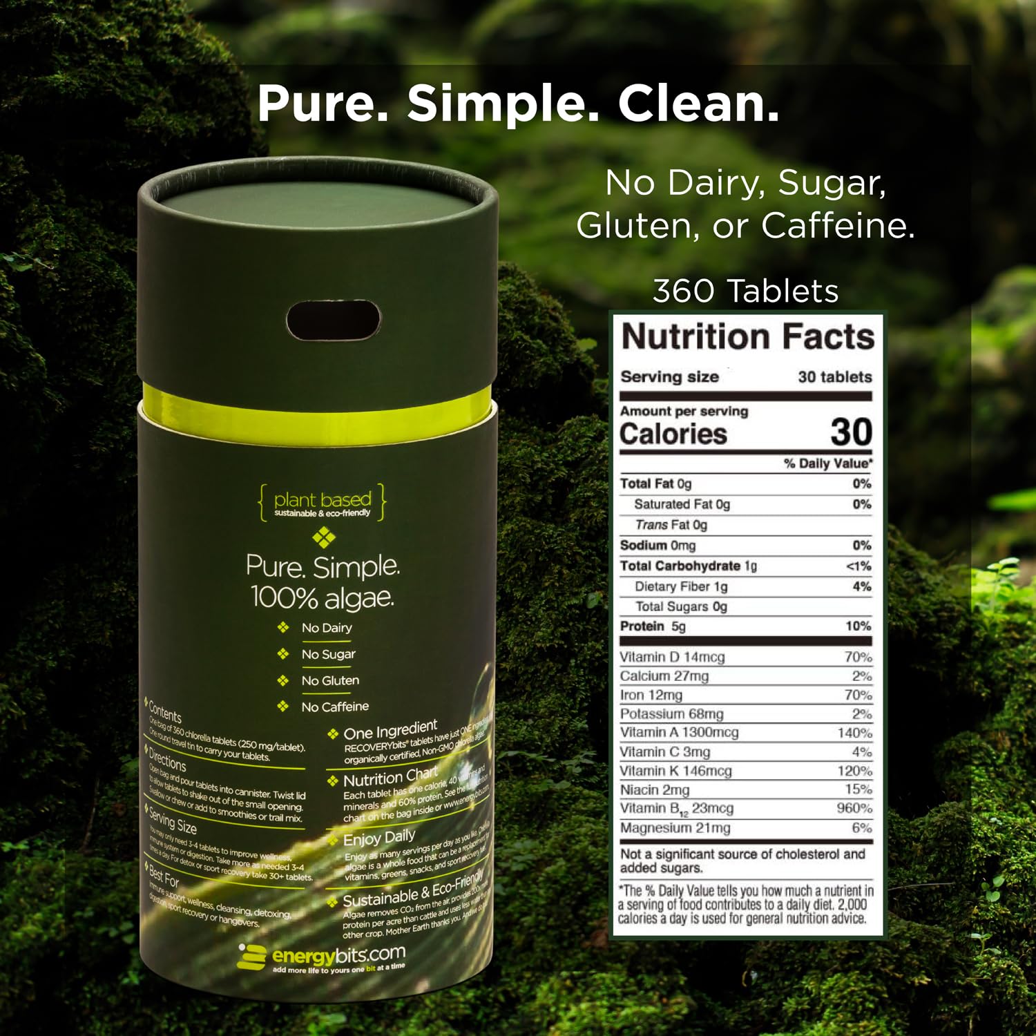 RECOVERYbits chlorella tablets for daily use