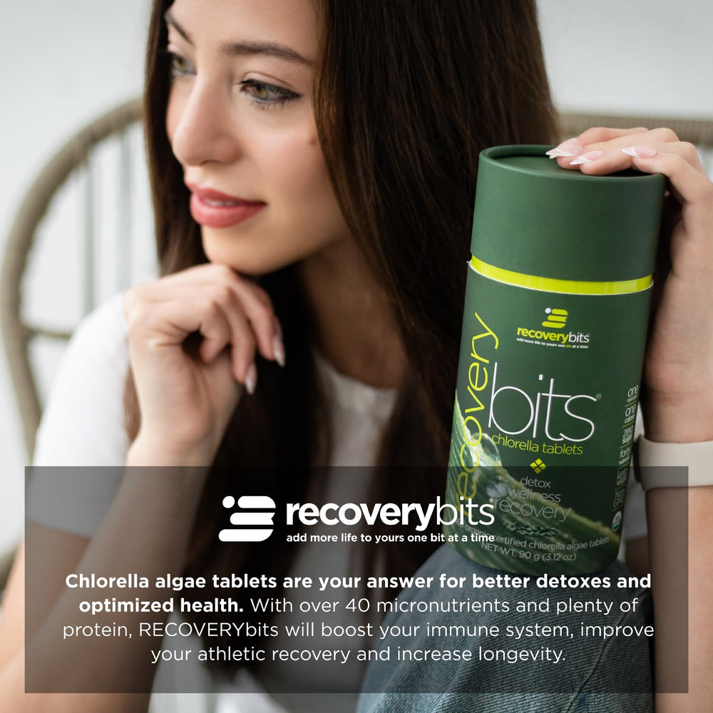 Nutrition facts and ingredients for RECOVERYbits chlorella