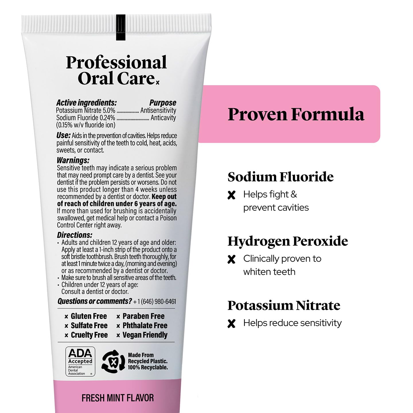 100% recyclable packaging for toothpaste
