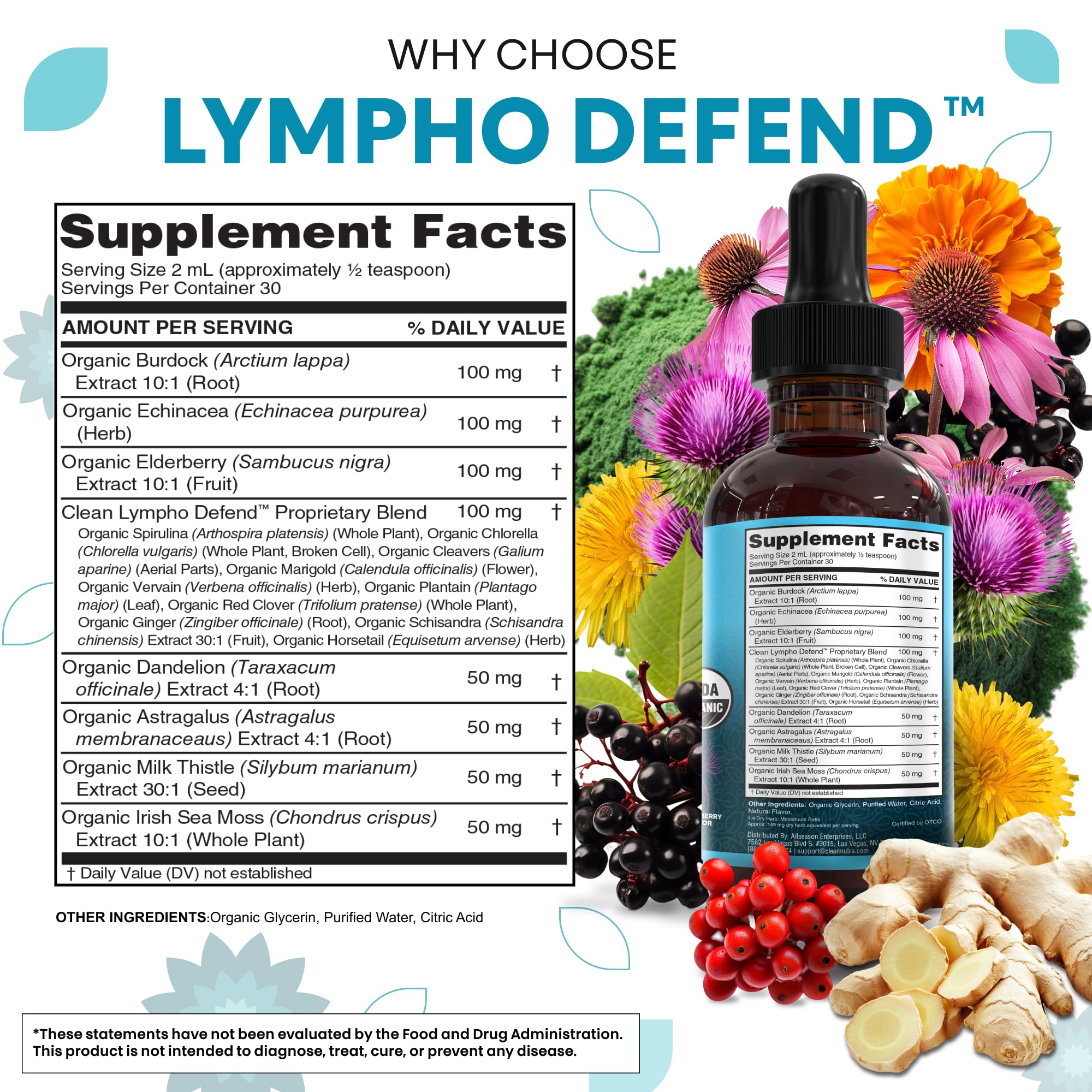 Red clover and horsetail herbs in supplement form
