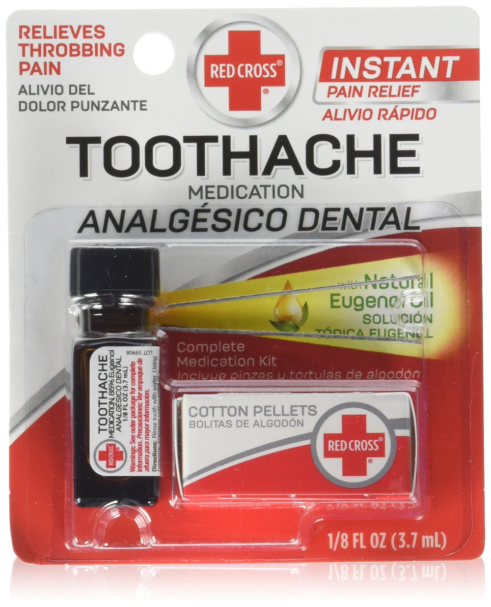 Red Cross Toothache Kit 0.12oz tube front view
