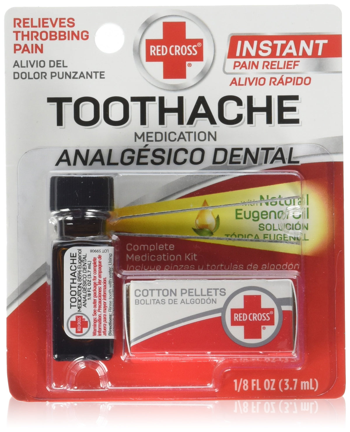 Red Cross Toothache Kit 0.12oz tube front view