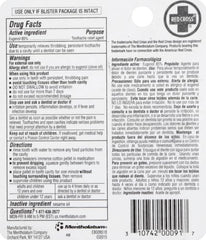 Contents of Red Cross Toothache Toothache Kit