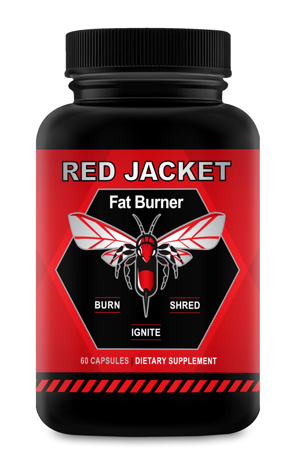 Red Jacket Thermogenic Fat Burner bottle on white background