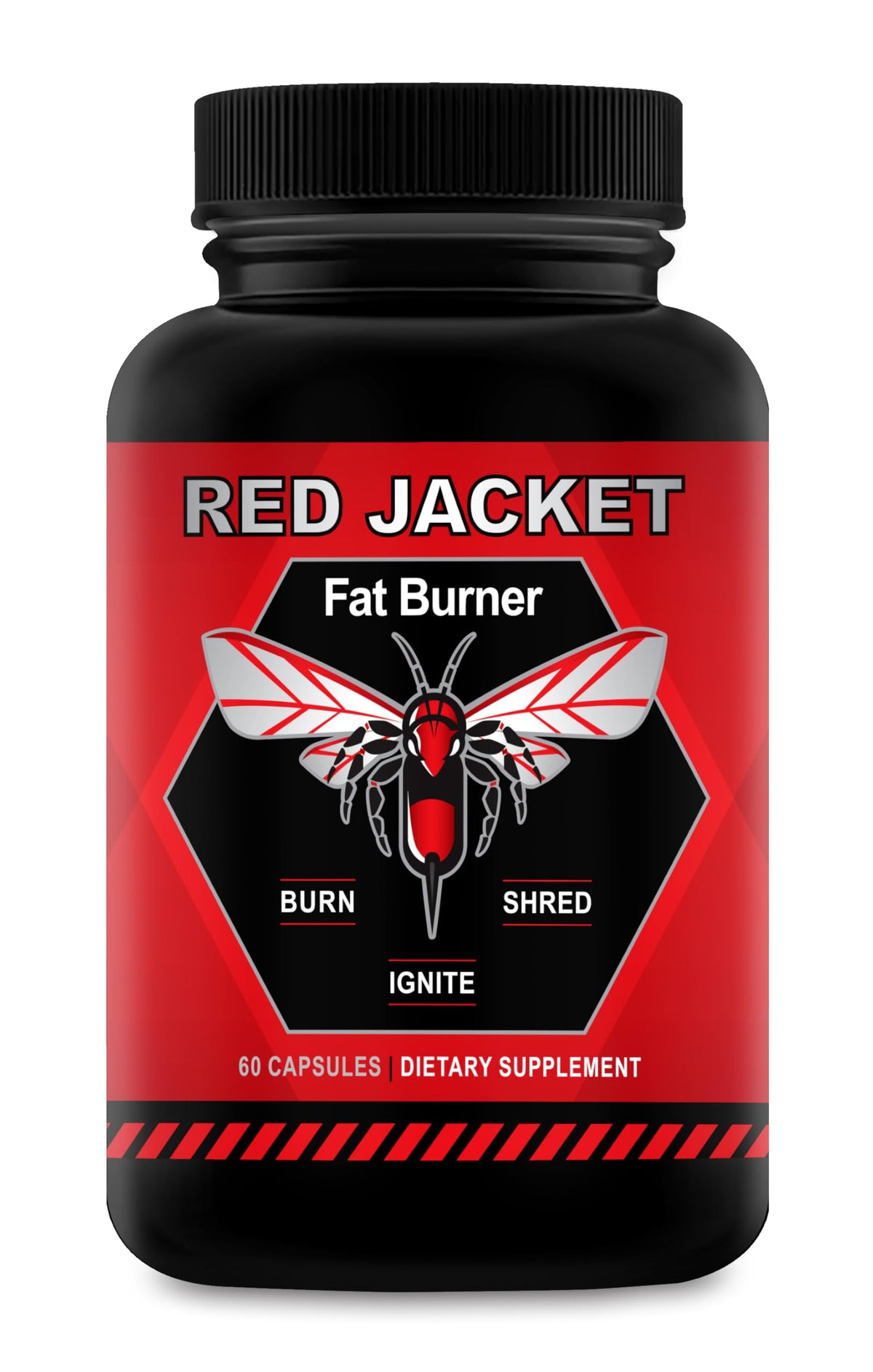 Red Jacket Thermogenic Fat Burner bottle on white background