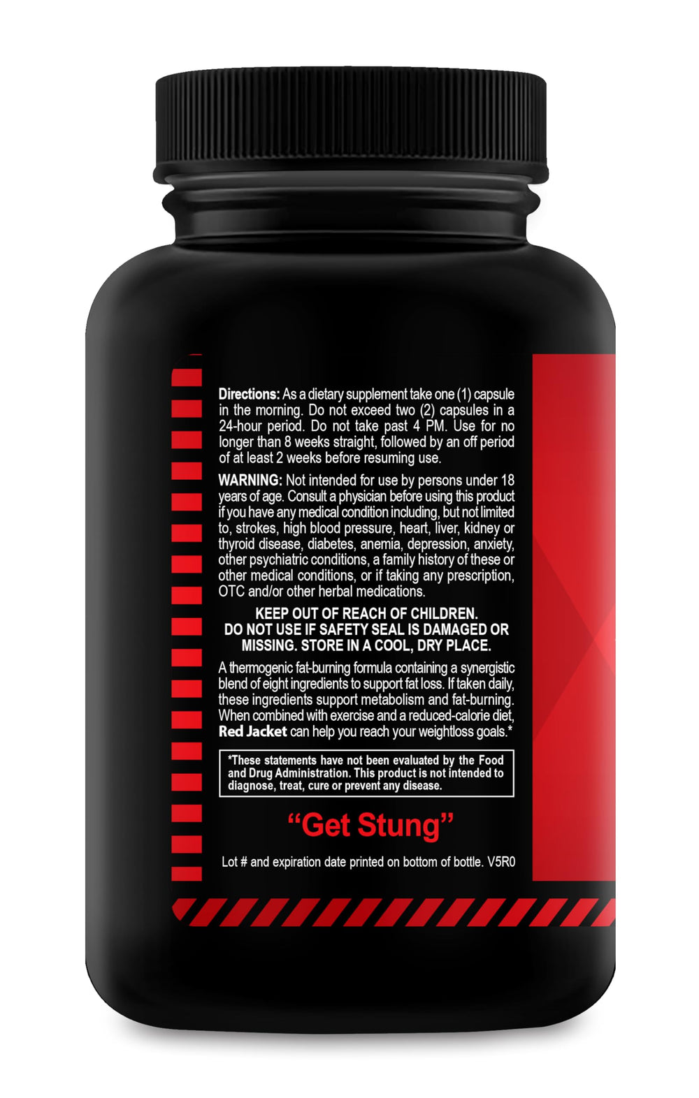 Front packaging view of Red Jacket Thermogenic Fat Burner