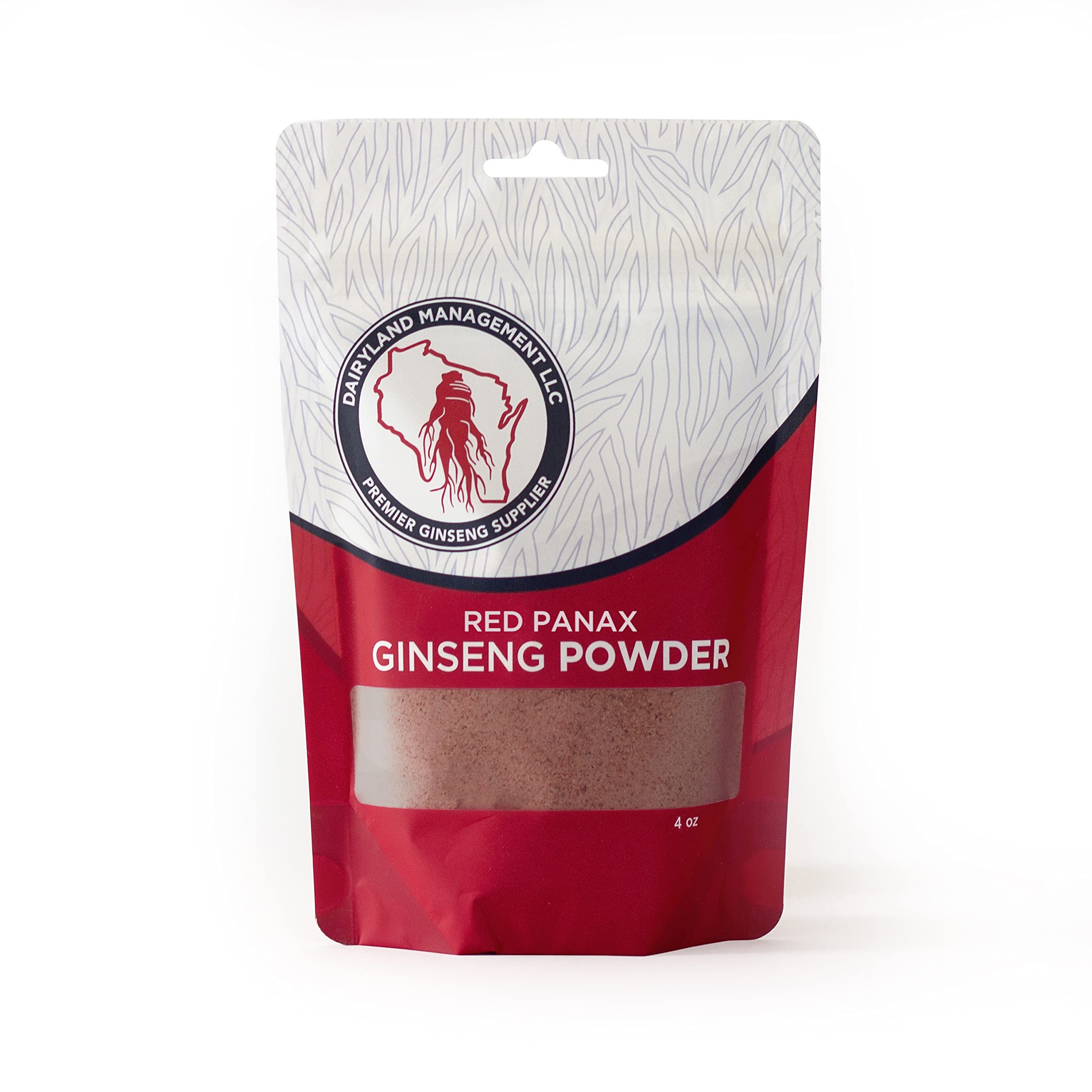 Red Panax Ginseng Powder 8 oz jar with label