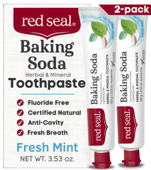 Red Seal Baking Soda Toothpaste 2-Pack packaging