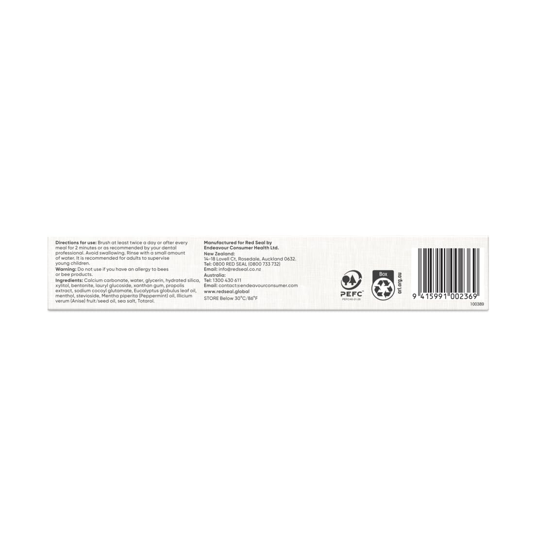 NATRUE certification logo on product box