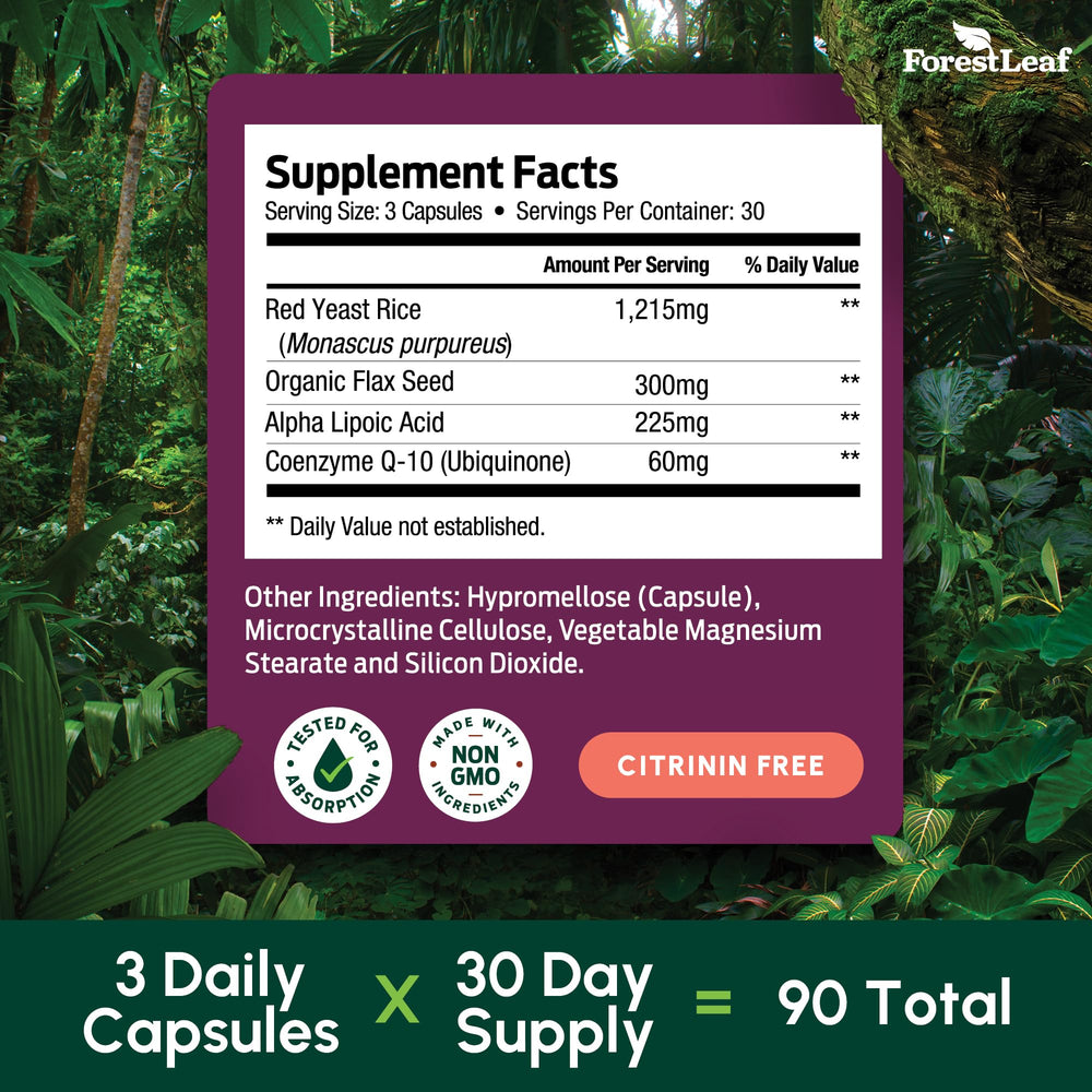 Non-GMO label on red yeast rice capsule bottle