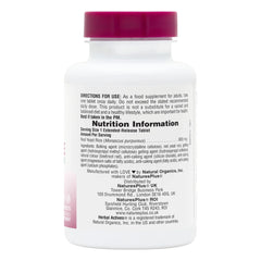 Close-up of Red Yeast Rice extended-release 600 mg tablet