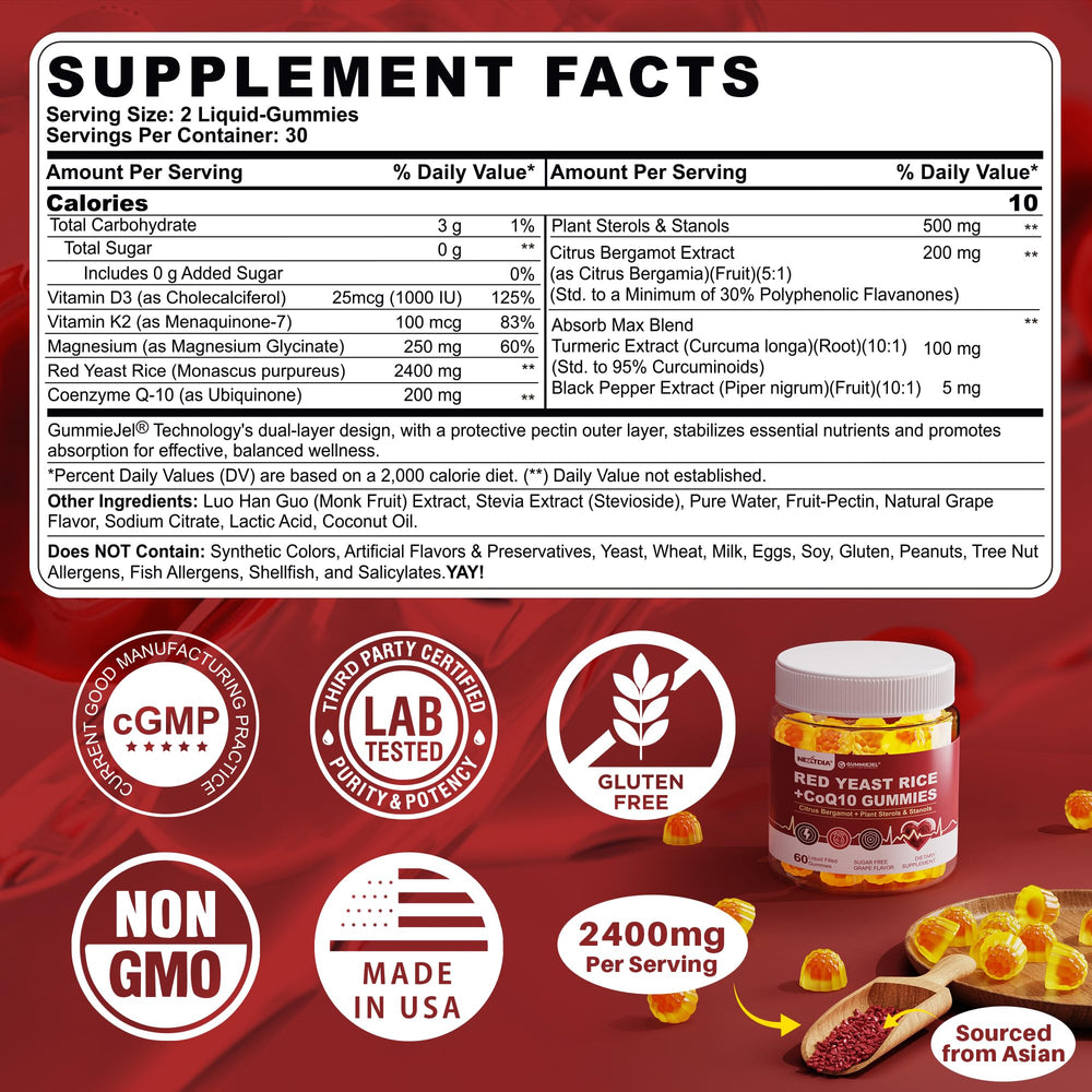 Close-up of grape-flavored gummy showing liquid core