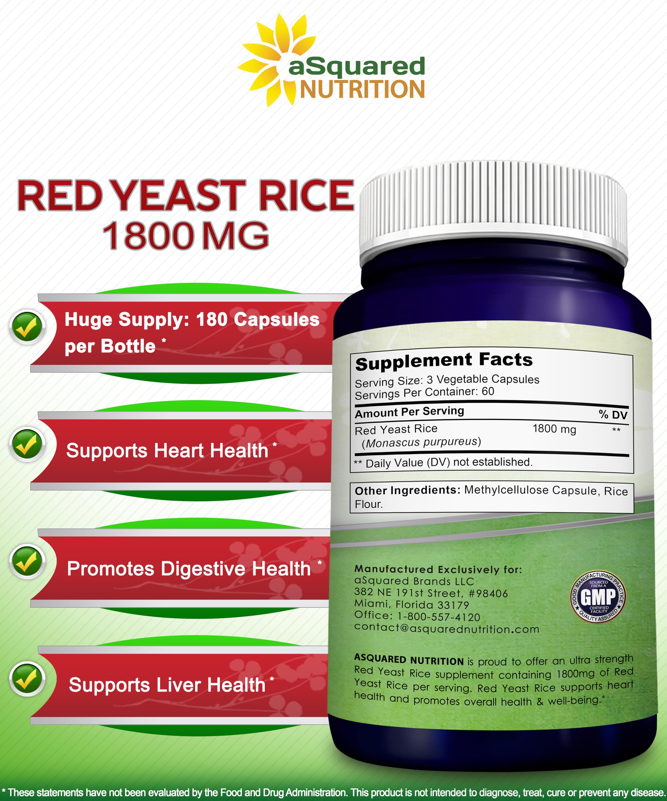 Red Yeast Rice supplement ingredients