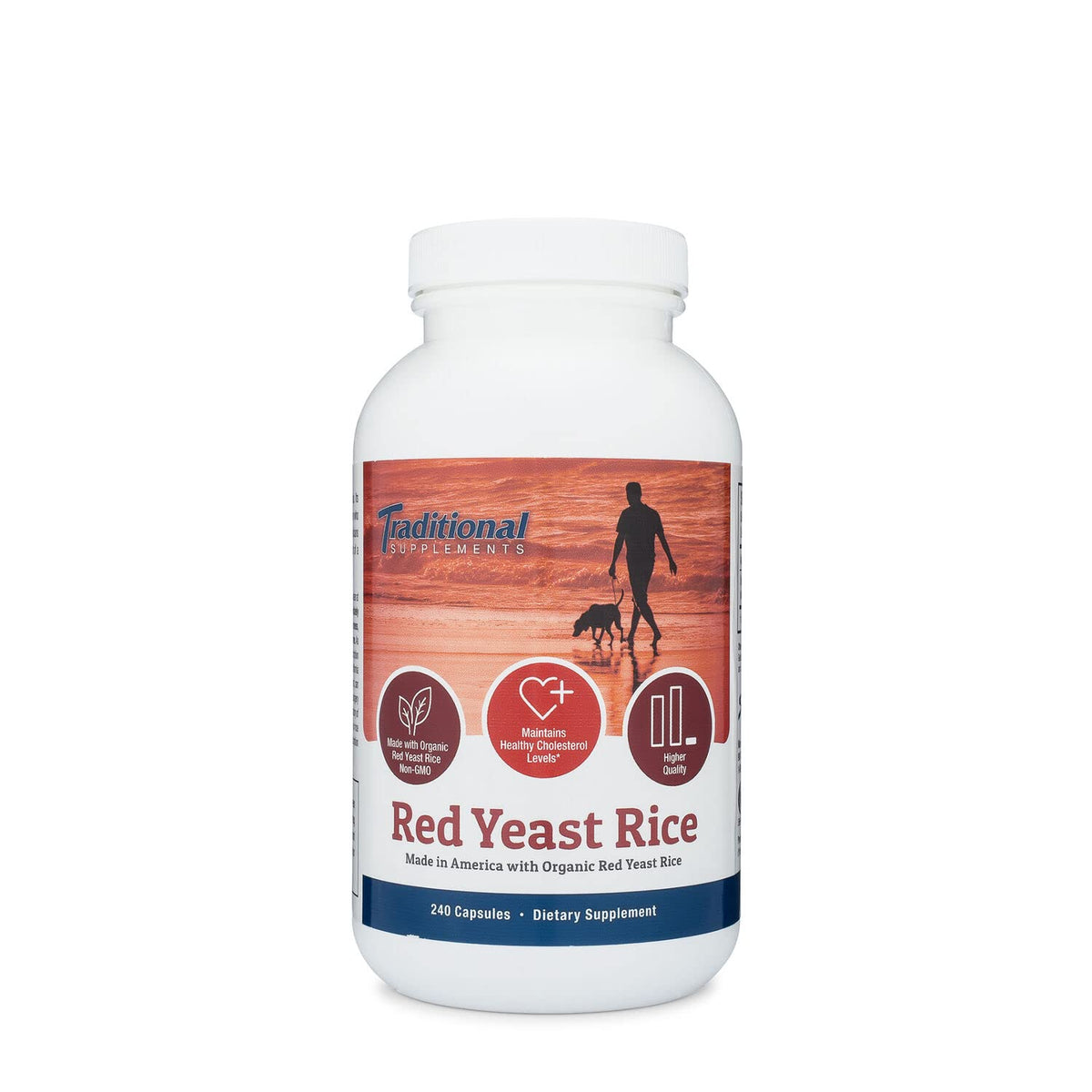 Sylvan's Red Yeast Rice bottle with traditional methods imagery