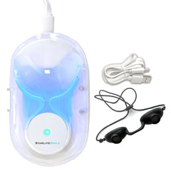 Front view of RED, BLUE and RED+BLUE Gum Light device