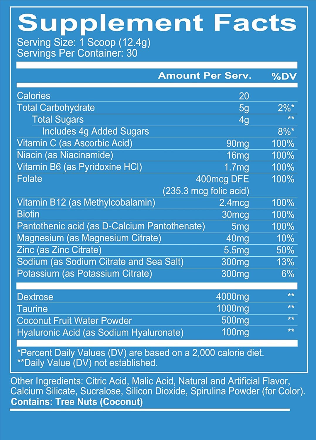 REDCON1 Canteen Blue Freeze powder dissolves quickly for fast hydration and recovery.