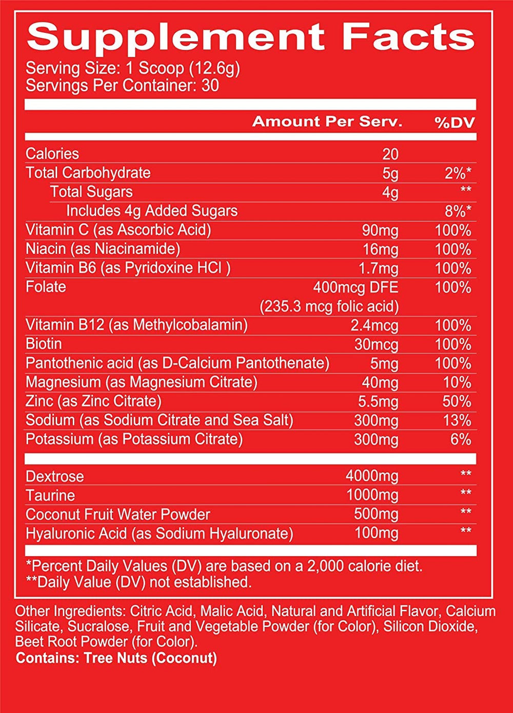 REDCON1 Canteen Plum Fusion label close-up – premium electrolyte blend for steady energy.