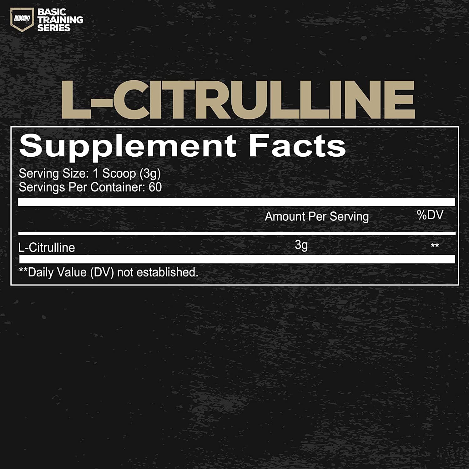 REDCON1 L-Citrulline Pump powder closeup highlighting pure citrulline for blood flow.
