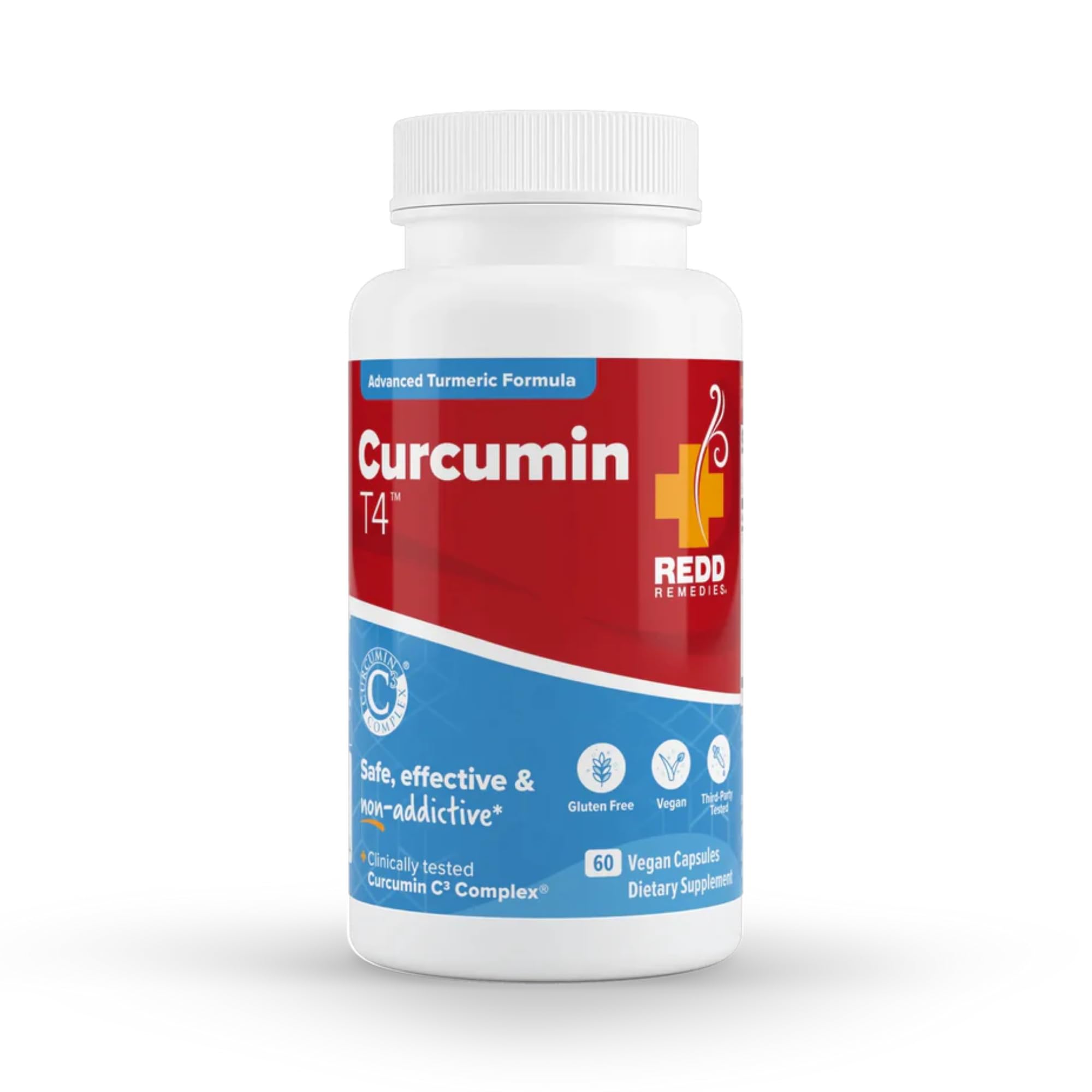 Bottle of Redd Remedies Curcumin T4