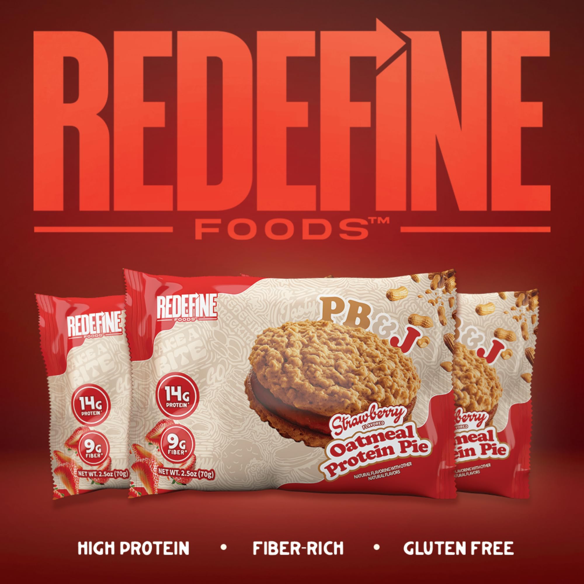 REDEFINE Oatmeal Protein Pie nutrition facts and ingredients overview