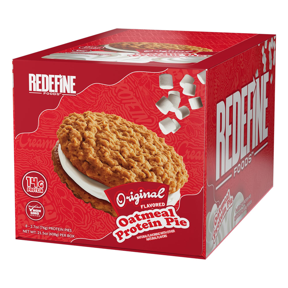 REDEFINE Oatmeal Protein Pie bite highlights a protein packed on-the-go snack