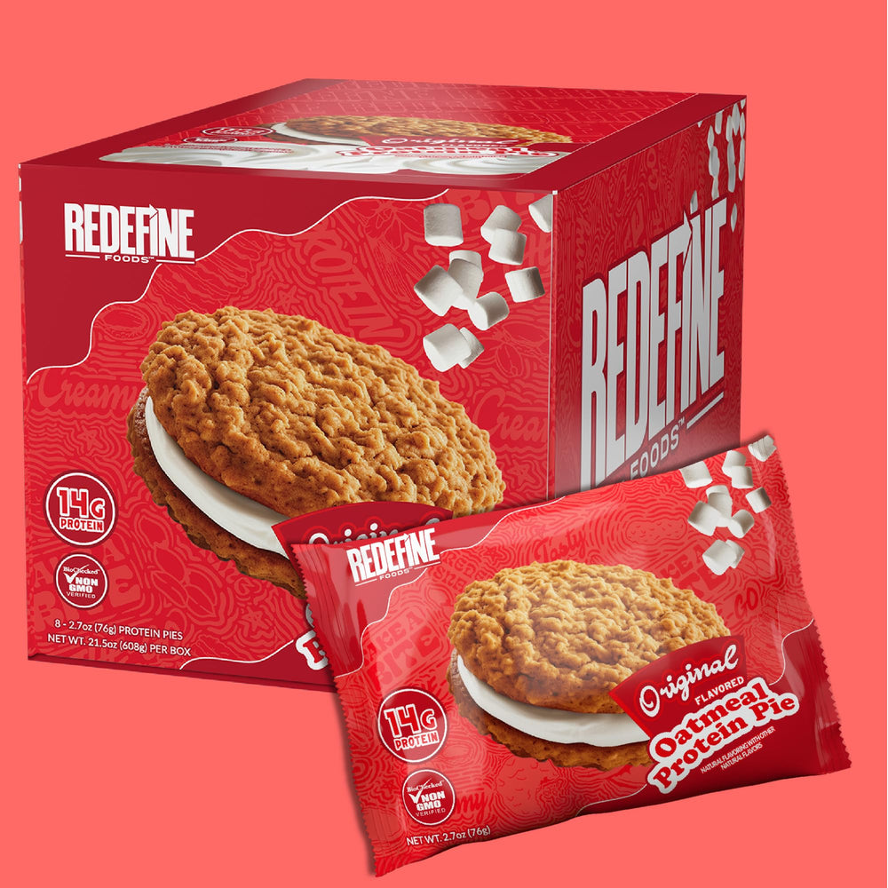 REDEFINE Oatmeal Protein Pie snack-time inspiration for morning or afternoon