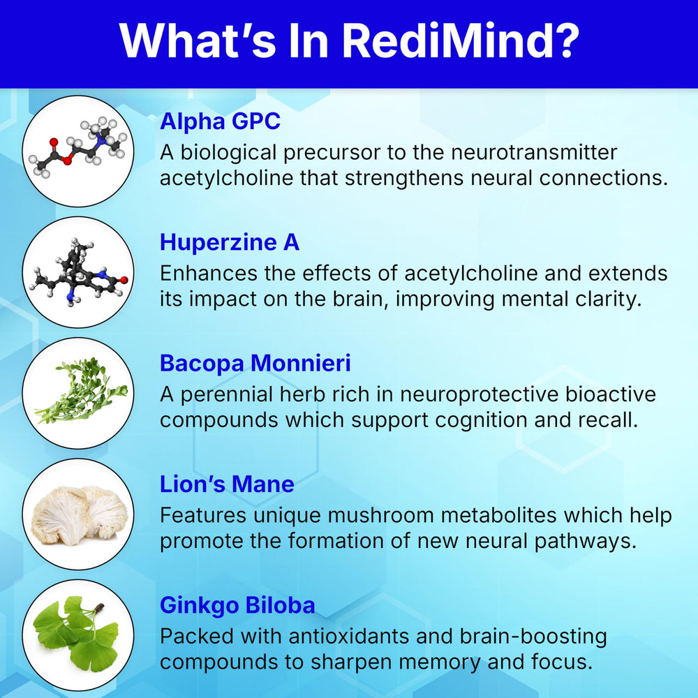 RediMind ingredients - Alpha GPC