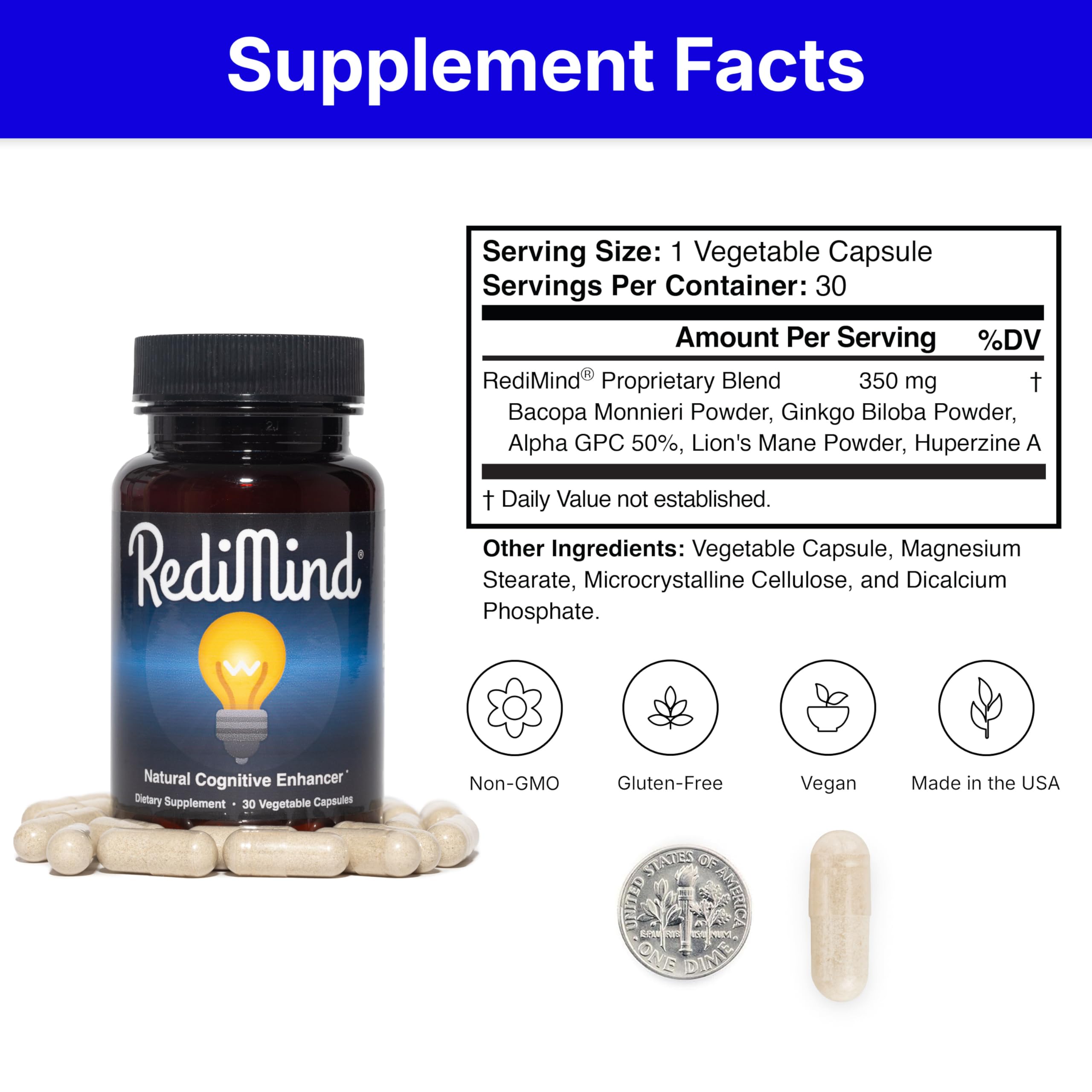 RediMind ingredients - Huperzine A