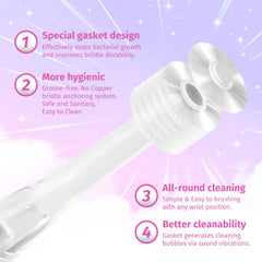 Toothbrush displaying 2-minute timer feature