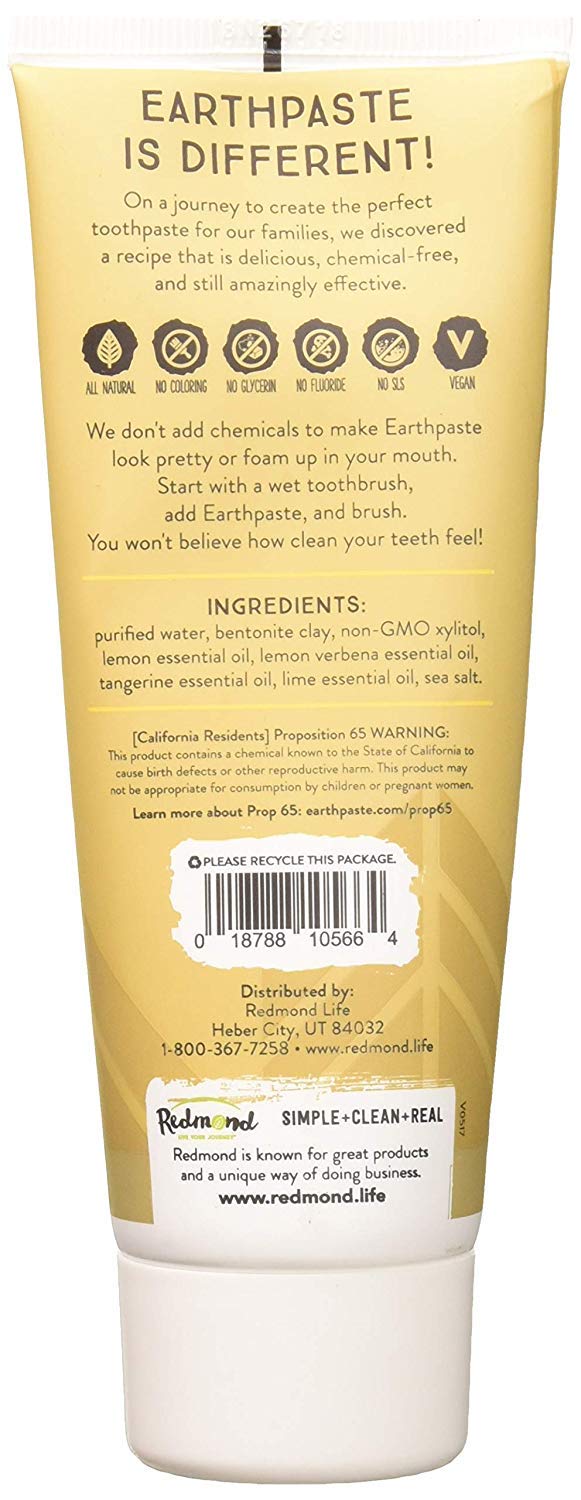 Earthpaste Lemon Twist packaging