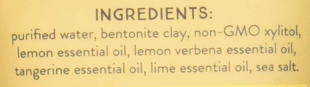 Close-up of Lemon Twist Earthpaste toothpaste tube