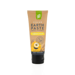 Front view of Redmond Earthpaste with Silver Lemon Twist toothpaste tube