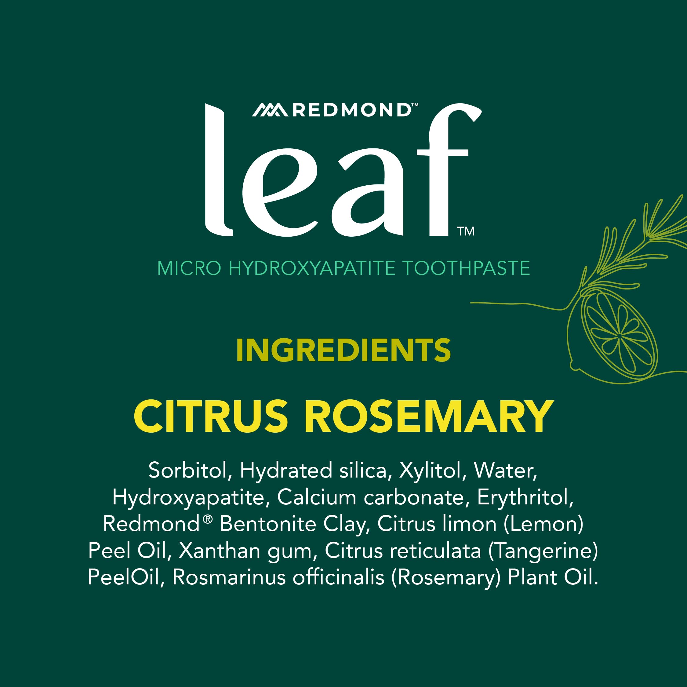 Toothbrush with Citrus Rosemary toothpaste ready for brushing