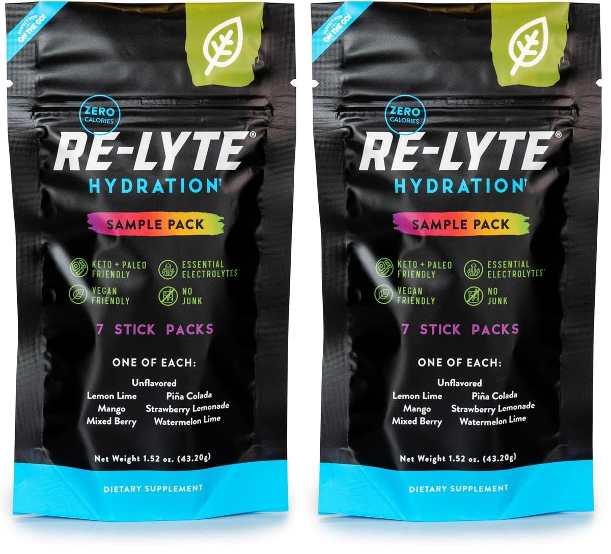 REDMOND Re-Lyte Hydration Electrolyte Powder Drink Mix Variety box