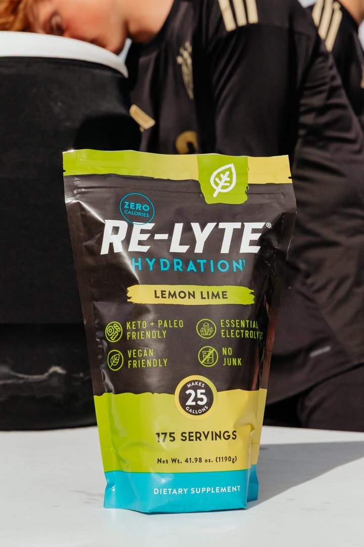 Redmond Re-Lyte in a shaker after a workout for convenient recovery hydration.