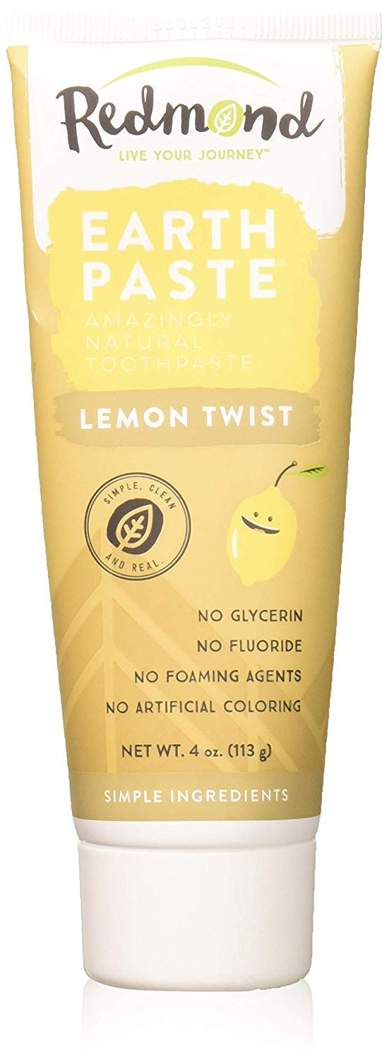 Redmond Real Salt Earthpaste Lemon Twist 4 oz tube
