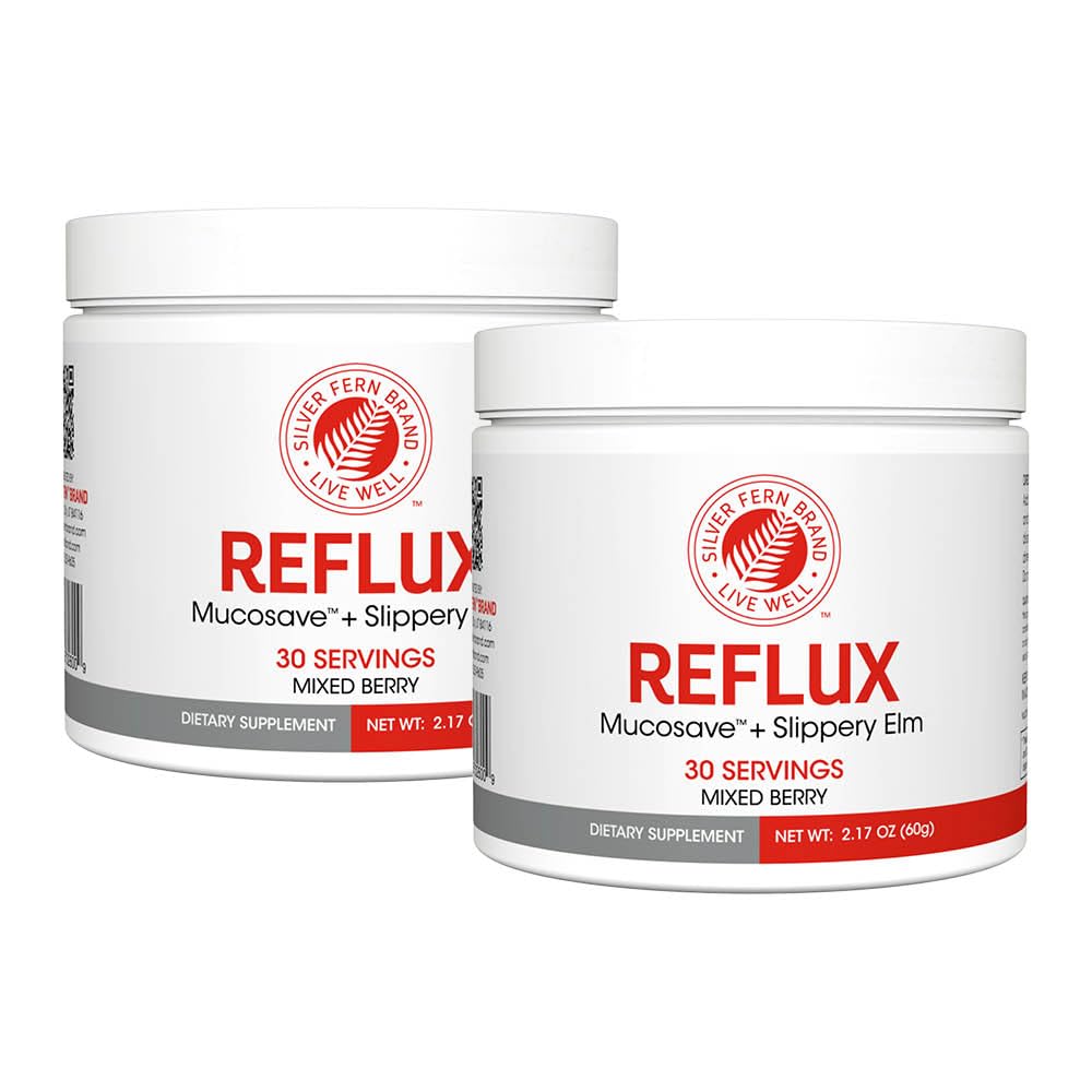 Reflux digestive supplement two-tubs front packaging