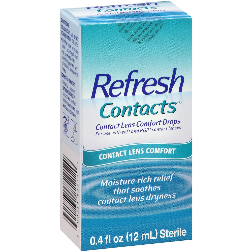 REFRESH Contacts Comfort Moisture Drops 0.40 oz, Pack of 2