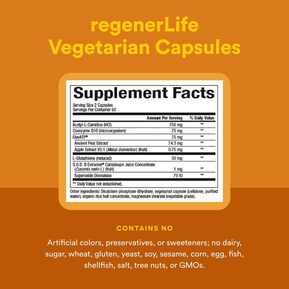 RegenerLife drink mix dissolving in water with a scoop