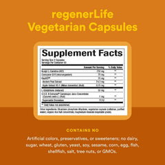 RegenerLife drink mix dissolving in water with a scoop