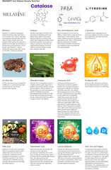 Close-up of L-Tyrosine and He Shou Wu ingredients