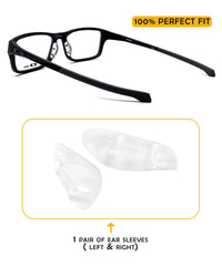 Close-up of silicone nose pad material showing soft, comfortable surface